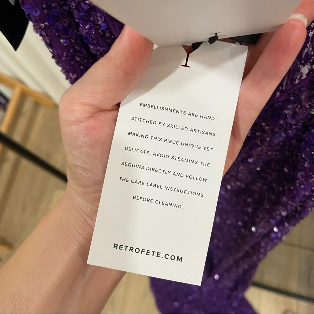 Retrofete Clarisse Sheer Sequin Dress - Picture 8 of 8